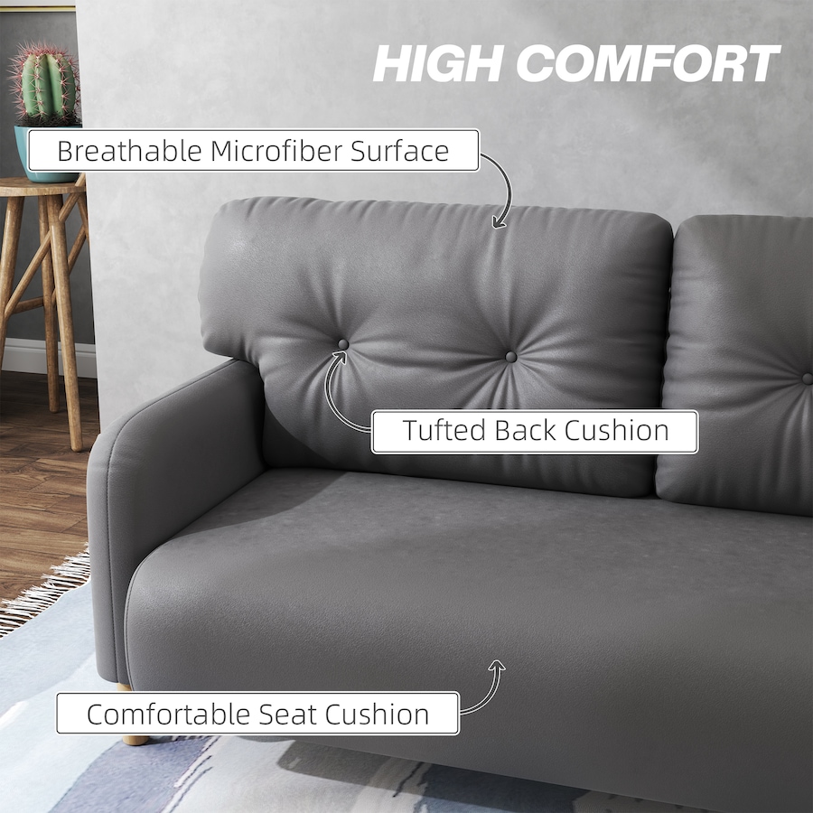 Image 919811_ALTMORE13.jpg, Product 919-811 / Price $239.99, HOMCOM 58" Loveseat Sofa for Bedroom 2 Seater Couch w/ Cushions from HOMCOM on TSC.ca's Home & Garden department