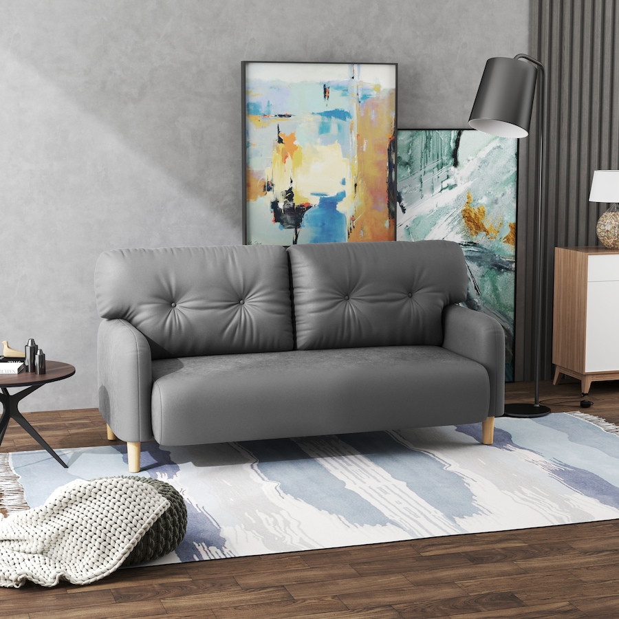 Image 919811_ALTMORE15.jpg, Product 919-811 / Price $239.99, HOMCOM 58" Loveseat Sofa for Bedroom 2 Seater Couch w/ Cushions from HOMCOM on TSC.ca's Home & Garden department