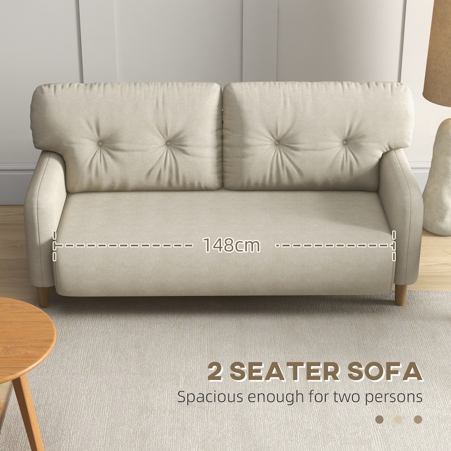 Image 919811_ALTMORE3.jpg, Product 919-811 / Price $239.99, HOMCOM 58" Loveseat Sofa for Bedroom 2 Seater Couch w/ Cushions from HOMCOM on TSC.ca's Home & Garden department