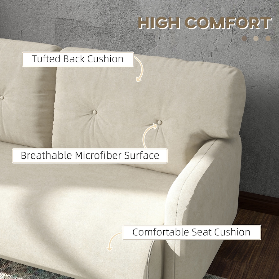 Image 919811_ALTMORE4.jpg, Product 919-811 / Price $239.99, HOMCOM 58" Loveseat Sofa for Bedroom 2 Seater Couch w/ Cushions from HOMCOM on TSC.ca's Home & Garden department