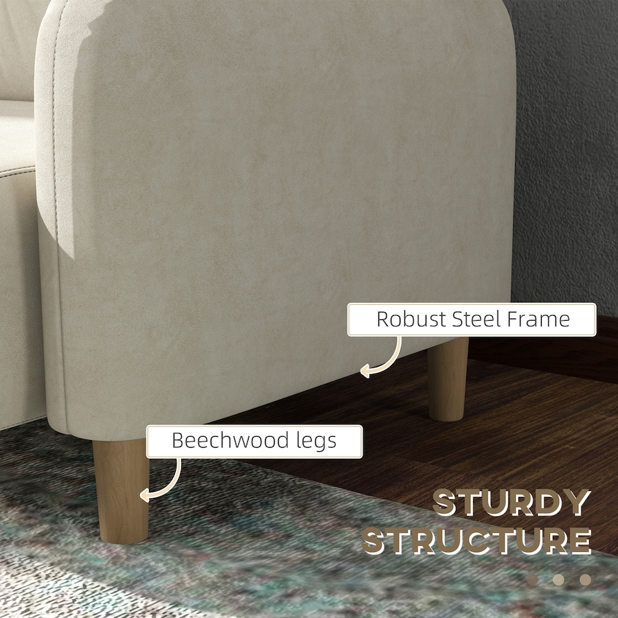 Image 919811_ALTMORE5.jpg, Product 919-811 / Price $239.99, HOMCOM 58" Loveseat Sofa for Bedroom 2 Seater Couch w/ Cushions from HOMCOM on TSC.ca's Home & Garden department