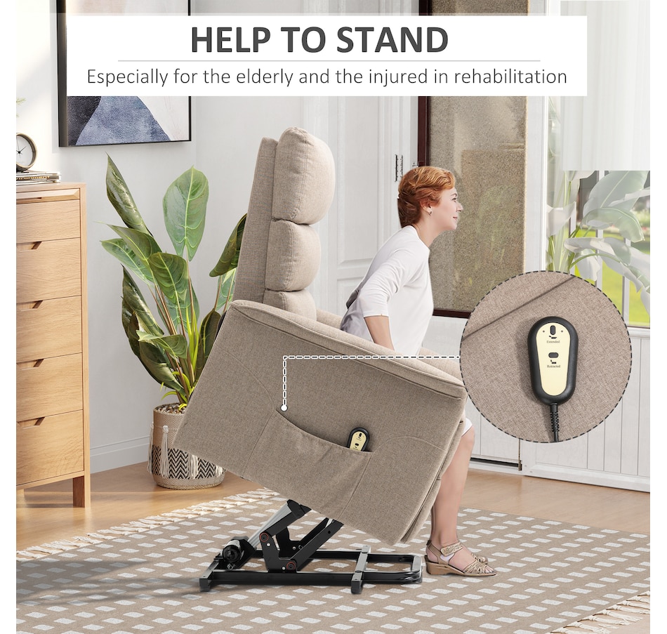 Image 919814_ALTMORE12.jpg, Product 919-814 / Price $449.99 - $499.99, HOMCOM Power Lift Chair Recliner for Elderly with Remote Control from HOMCOM on TSC.ca's Home & Garden department