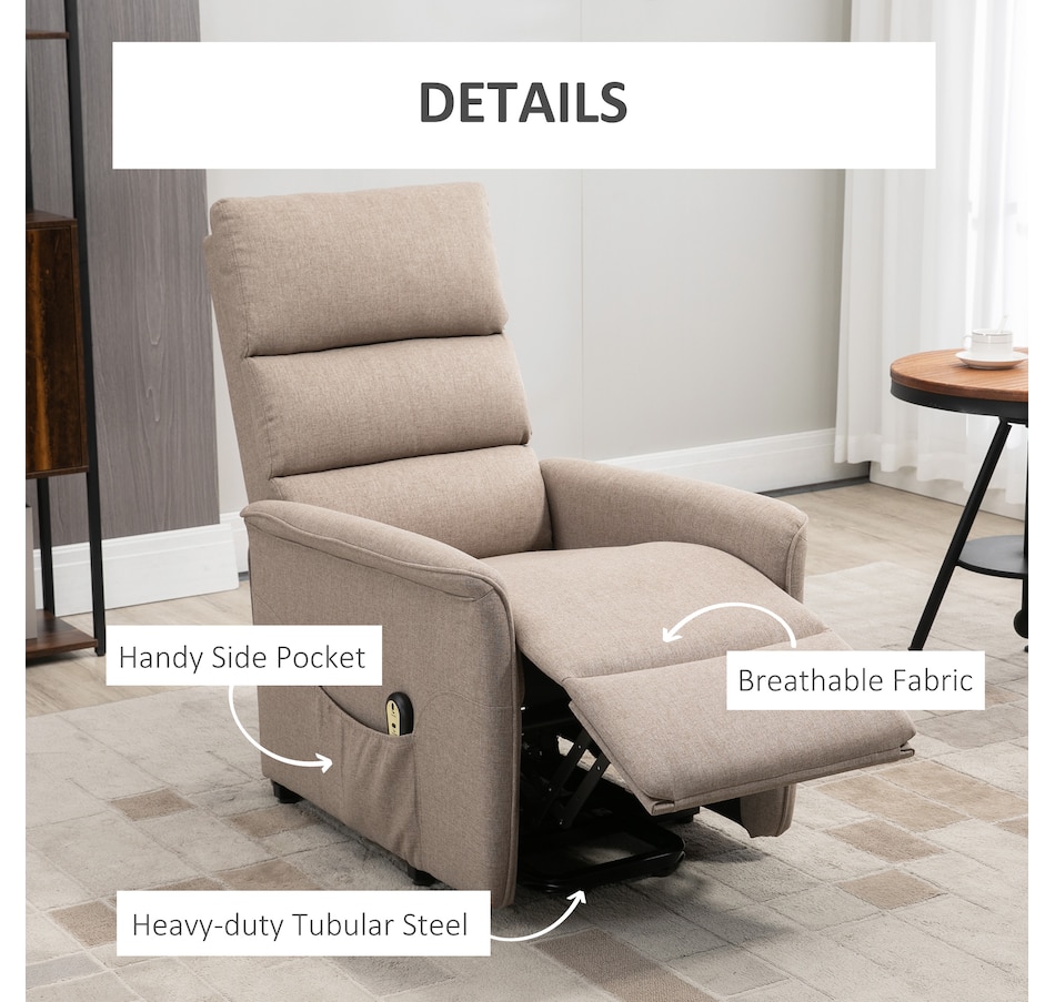 Image 919814_ALTMORE14.jpg, Product 919-814 / Price $449.99 - $499.99, HOMCOM Power Lift Chair Recliner for Elderly with Remote Control from HOMCOM on TSC.ca's Home & Garden department