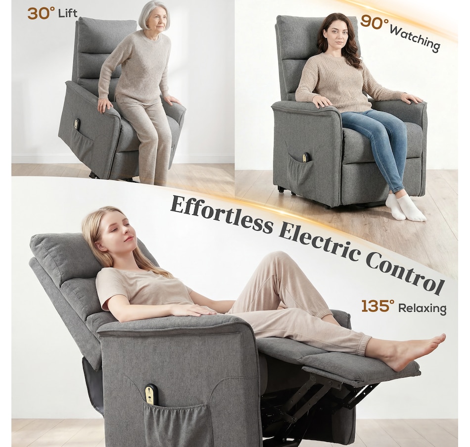 Image 919814_ALTMORE3.jpg, Product 919-814 / Price $449.99 - $499.99, HOMCOM Power Lift Chair Recliner for Elderly with Remote Control from HOMCOM on TSC.ca's Home & Garden department