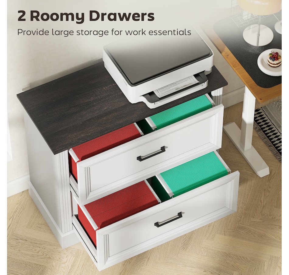 Image 919816_ALTMORE12.jpg, Product 919-816 / Price $169.99, HOMCOM Lateral File Cabinet with 2 Drawers, Farmhouse Filing Cabinet from HOMCOM on TSC.ca's Home & Garden department