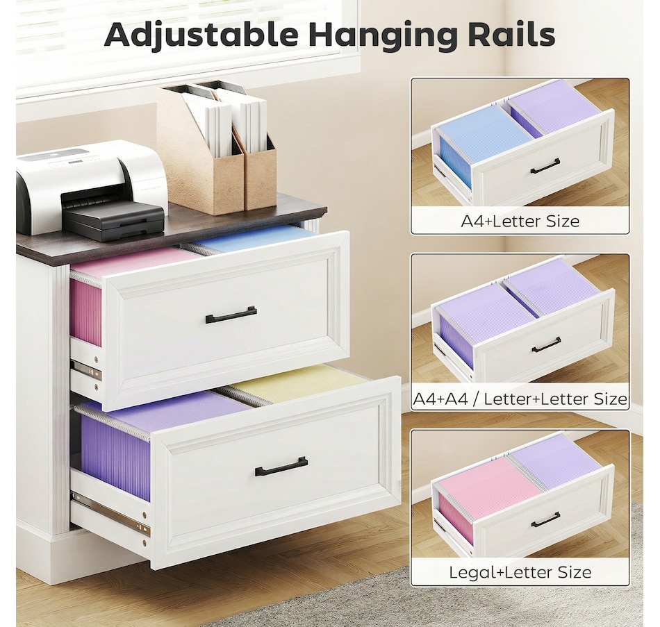 Image 919816_ALTMORE13.jpg, Product 919-816 / Price $169.99, HOMCOM Lateral File Cabinet with 2 Drawers, Farmhouse Filing Cabinet from HOMCOM on TSC.ca's Home & Garden department