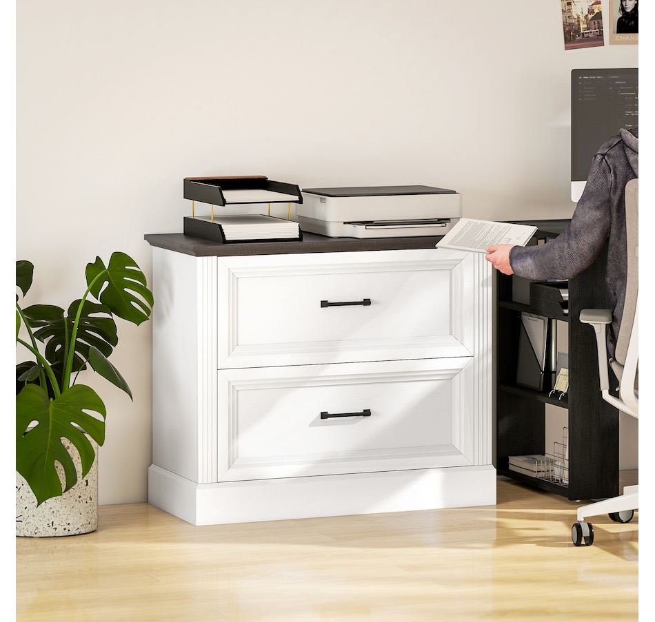 Image 919816_ALTMORE16.jpg, Product 919-816 / Price $169.99, HOMCOM Lateral File Cabinet with 2 Drawers, Farmhouse Filing Cabinet from HOMCOM on TSC.ca's Home & Garden department
