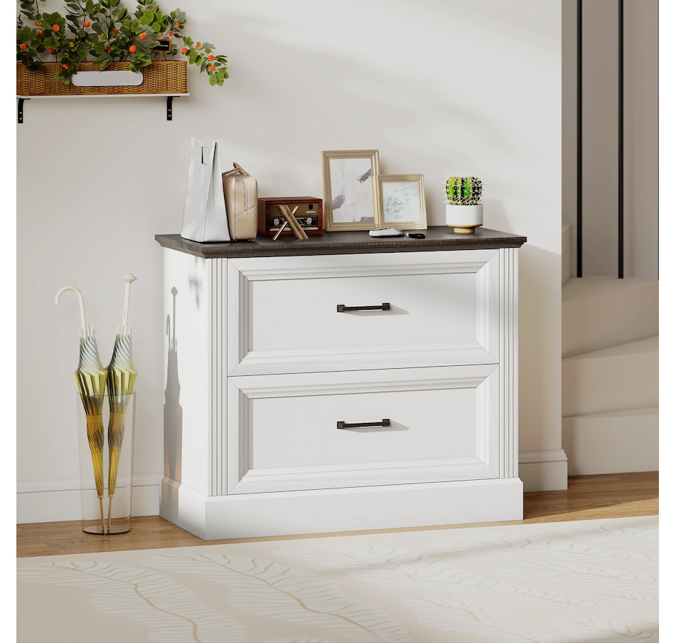 Image 919816_ALTMORE17.jpg, Product 919-816 / Price $169.99, HOMCOM Lateral File Cabinet with 2 Drawers, Farmhouse Filing Cabinet from HOMCOM on TSC.ca's Home & Garden department