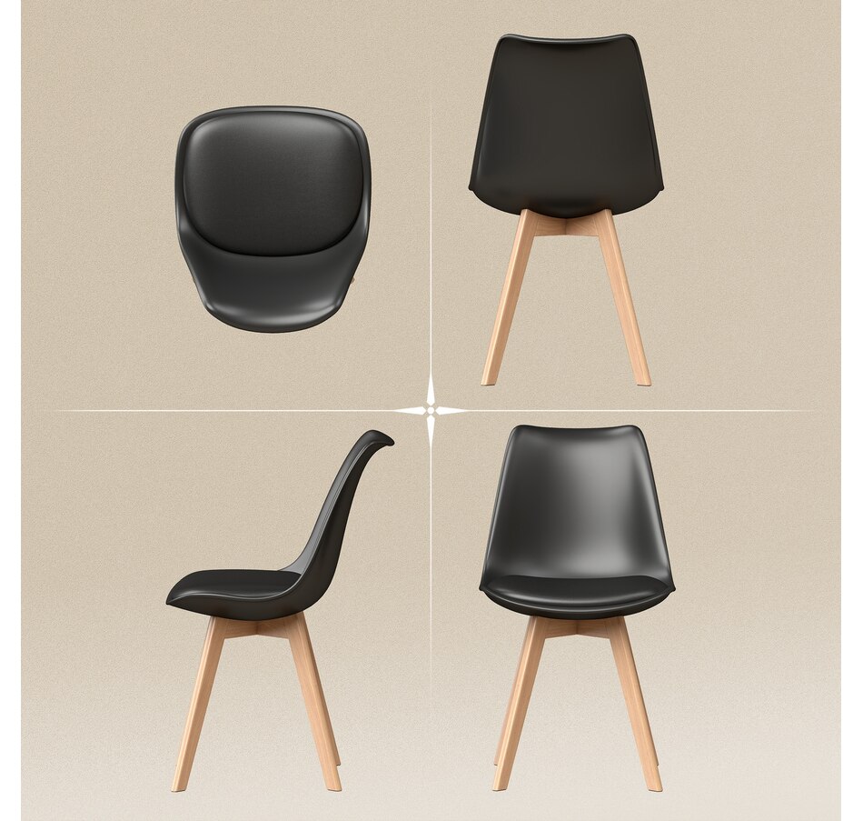 Image 919826_ALTMORE15.jpg, Product 919-826 / Price $304.99 - $314.99, HOMCOM Modern Dining Chairs Set of 6 with PU Leather Cushion, Wood Frame from HOMCOM on TSC.ca's Home & Garden department