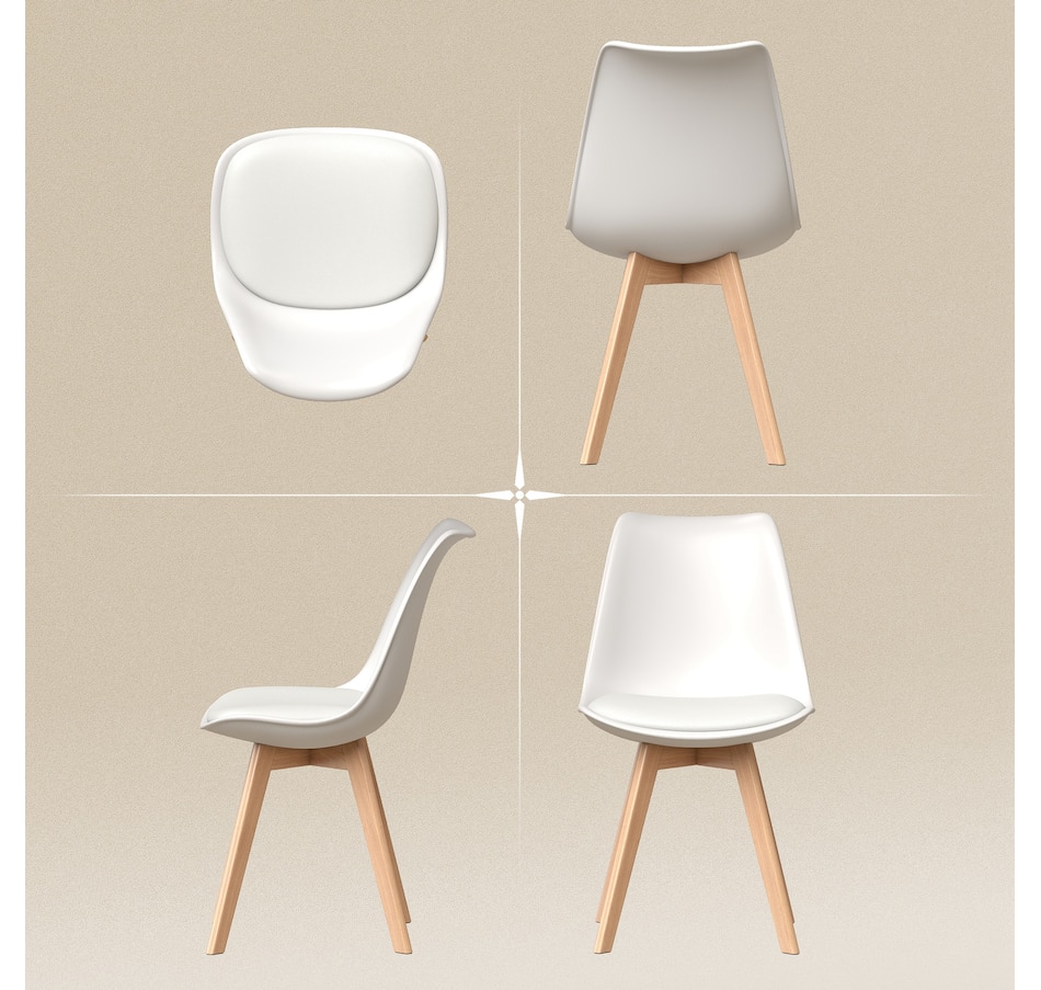 Image 919826_ALTMORE6.jpg, Product 919-826 / Price $304.99 - $314.99, HOMCOM Modern Dining Chairs Set of 6 with PU Leather Cushion, Wood Frame from HOMCOM on TSC.ca's Home & Garden department