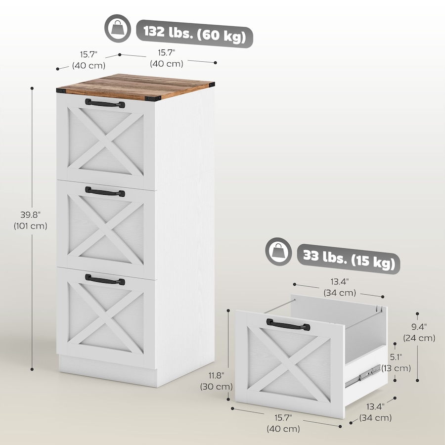 Image 919827_ALTMORE11.jpg, Product 919-827 / Price $139.99 - $164.79, HOMCOM 3 Drawer File Cabinet, Filing Cabinet Fits Letter/A4 Size from HOMCOM on TSC.ca's Home & Garden department