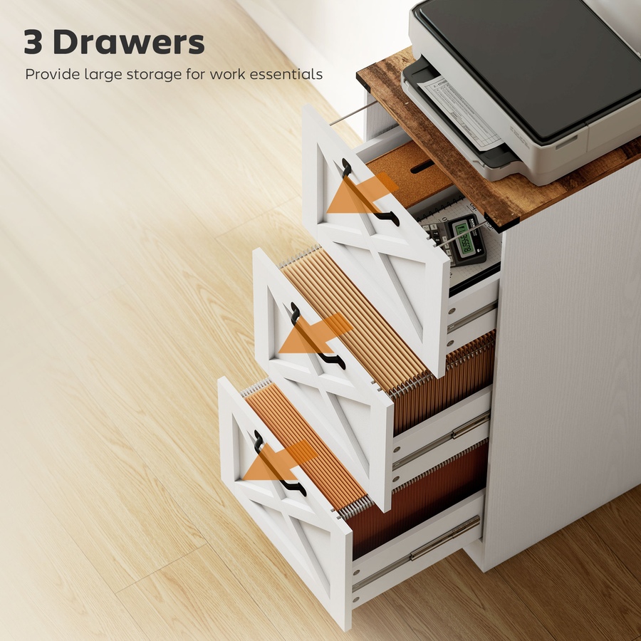Image 919827_ALTMORE13.jpg, Product 919-827 / Price $139.99 - $164.79, HOMCOM 3 Drawer File Cabinet, Filing Cabinet Fits Letter/A4 Size from HOMCOM on TSC.ca's Home & Garden department