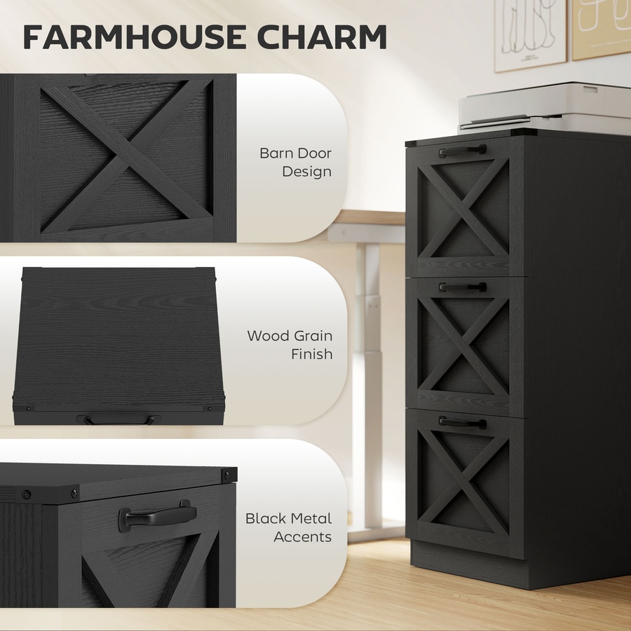 Image 919827_ALTMORE3.jpg, Product 919-827 / Price $139.99 - $164.79, HOMCOM 3 Drawer File Cabinet, Filing Cabinet Fits Letter/A4 Size from HOMCOM on TSC.ca's Home & Garden department