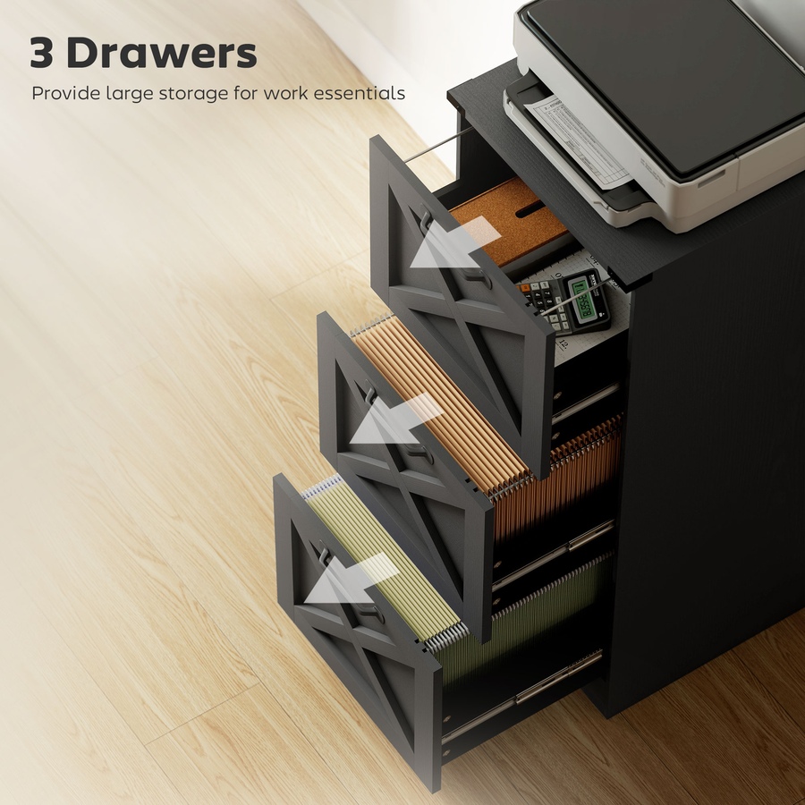 Image 919827_ALTMORE4.jpg, Product 919-827 / Price $139.99 - $164.79, HOMCOM 3 Drawer File Cabinet, Filing Cabinet Fits Letter/A4 Size from HOMCOM on TSC.ca's Home & Garden department