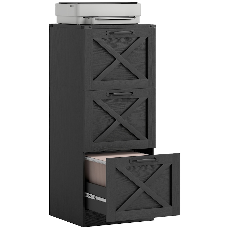 Image 919827_ST01.jpg, Product 919-827 / Price $139.99 - $164.79, HOMCOM 3 Drawer File Cabinet, Filing Cabinet Fits Letter/A4 Size from HOMCOM on TSC.ca's Home & Garden department