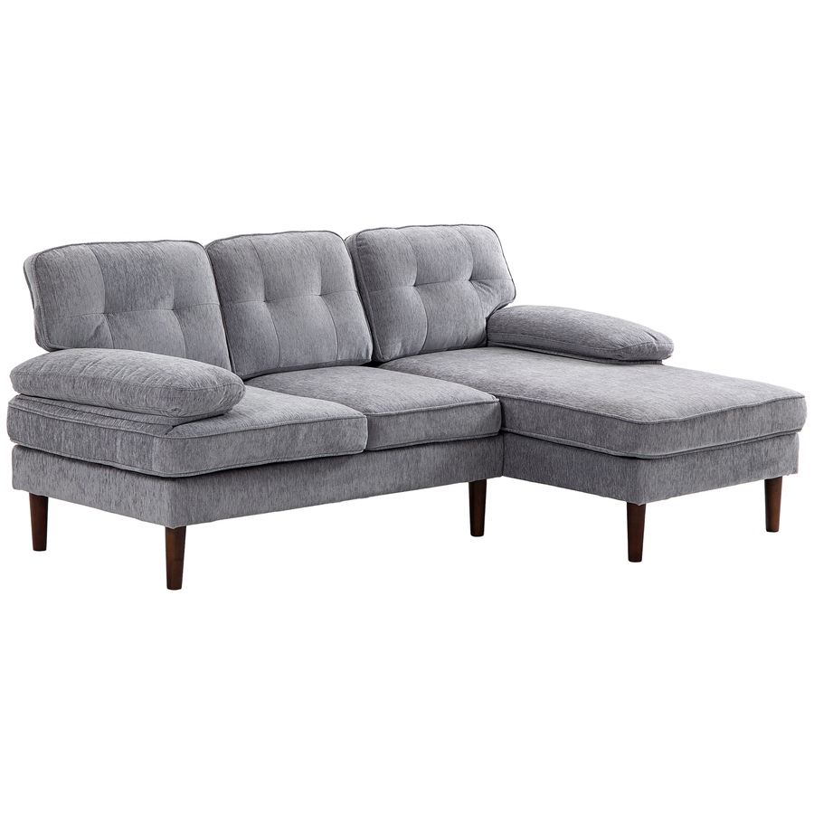 Image 919839_ST01.jpg, Product 919-839 / Price $489.99, HOMCOM L-Shape Sofa with Right Chaise Lounge and Rubber Wooden Legs from HOMCOM on TSC.ca's Home & Garden department