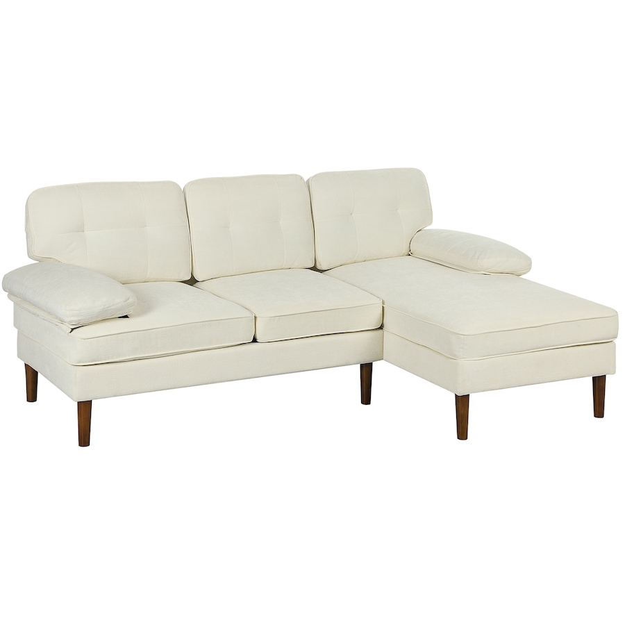 Image 919839_ST02.jpg, Product 919-839 / Price $489.99, HOMCOM L-Shape Sofa with Right Chaise Lounge and Rubber Wooden Legs from HOMCOM on TSC.ca's Home & Garden department