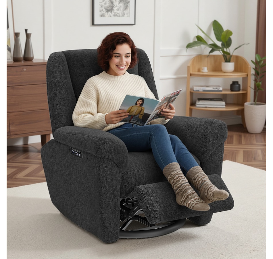 Image 919848_ALTMORE18.jpg, Product 919-848 / Price $609.99 - $619.99, HOMCOM Power Recliner Chair, Upholstered Recliner Chair w/ USB Ports from HOMCOM on TSC.ca's Home & Garden department