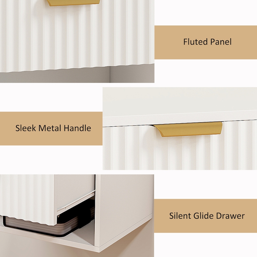 Image 919864_ALTMORE6.jpg, Product 919-864 / Price $96.99 - $99.99, HOMCOM Floating Nightstands Set of 2, Bedside Tables with Fluted Drawer from HOMCOM on TSC.ca's Home & Garden department