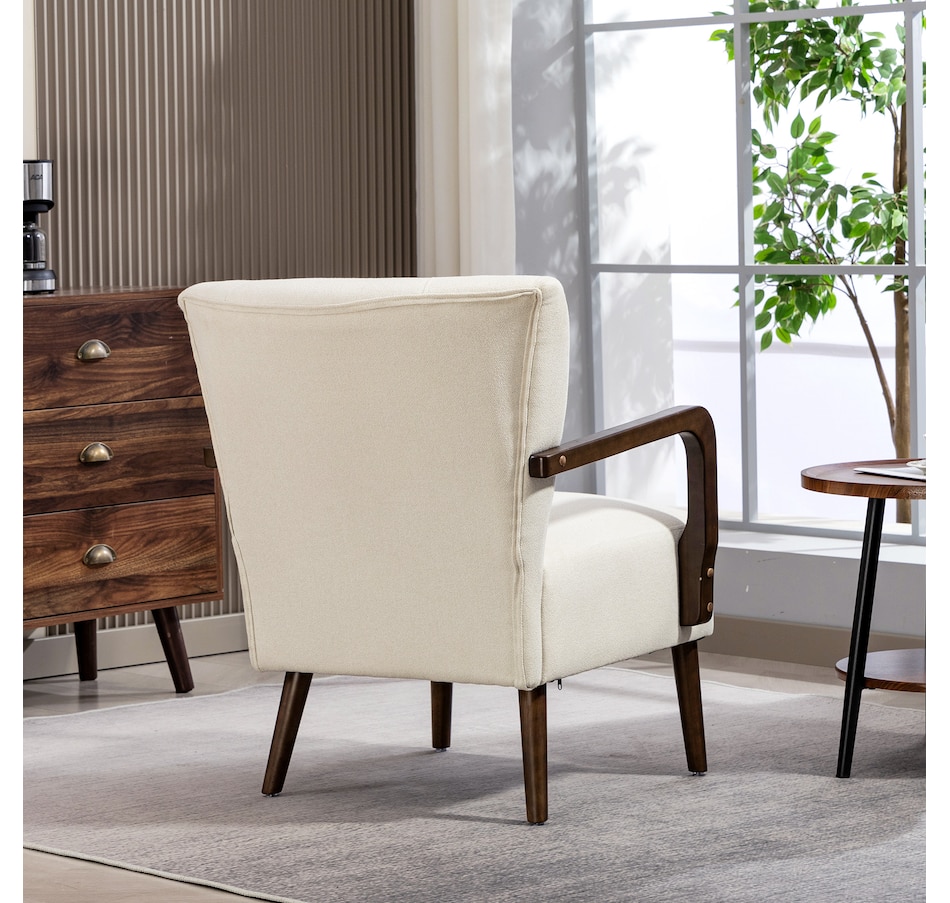 Image 919883_ALTMORE16.jpg, Product 919-883 / Price $179.99, HOMCOM Accent Chair, Linen Fabric Armchair with Wooden Legs from HOMCOM on TSC.ca's Home & Garden department