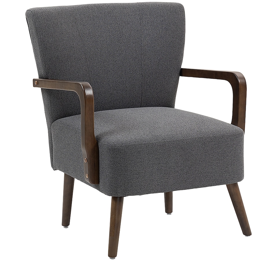 Image 919883_ST01.jpg, Product 919-883 / Price $179.99, HOMCOM Accent Chair, Linen Fabric Armchair with Wooden Legs from HOMCOM on TSC.ca's Home & Garden department
