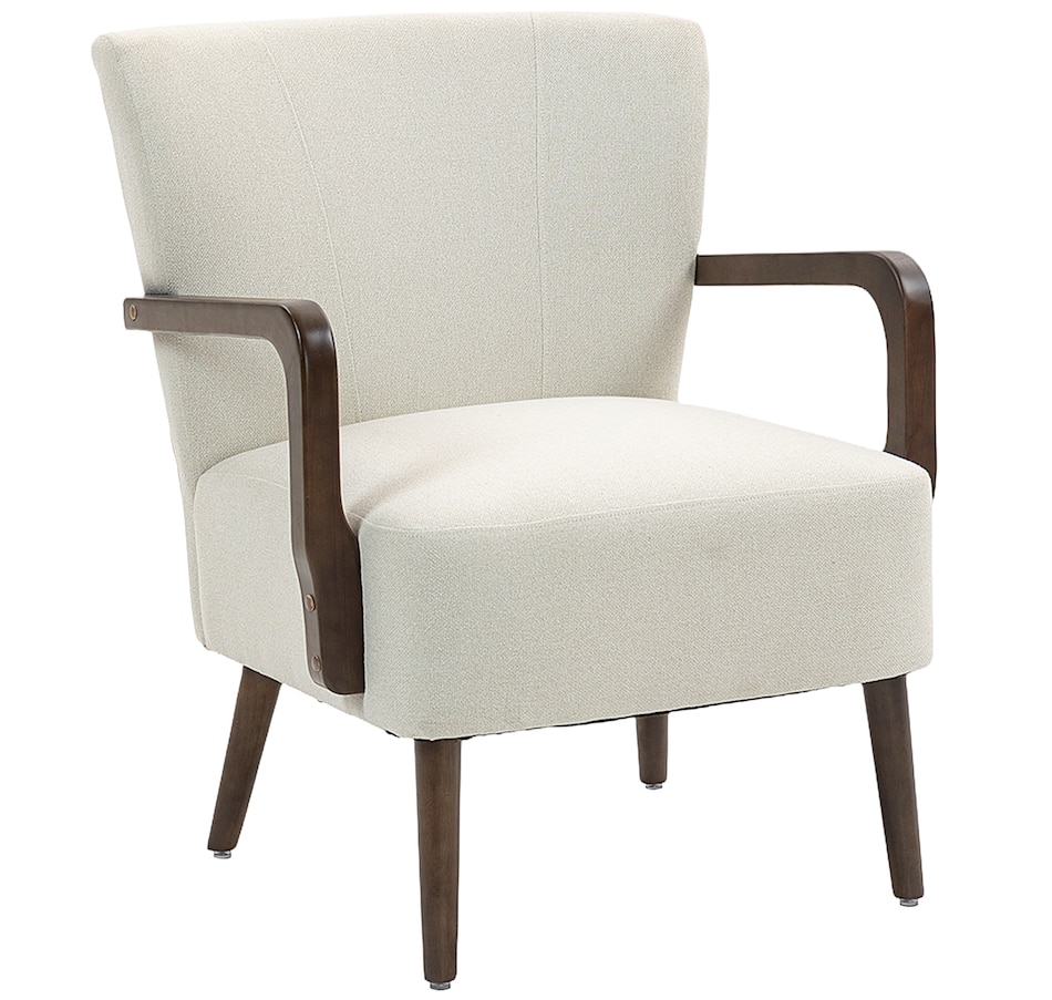 Image 919883_ST02.jpg, Product 919-883 / Price $179.99, HOMCOM Accent Chair, Linen Fabric Armchair with Wooden Legs from HOMCOM on TSC.ca's Home & Garden department