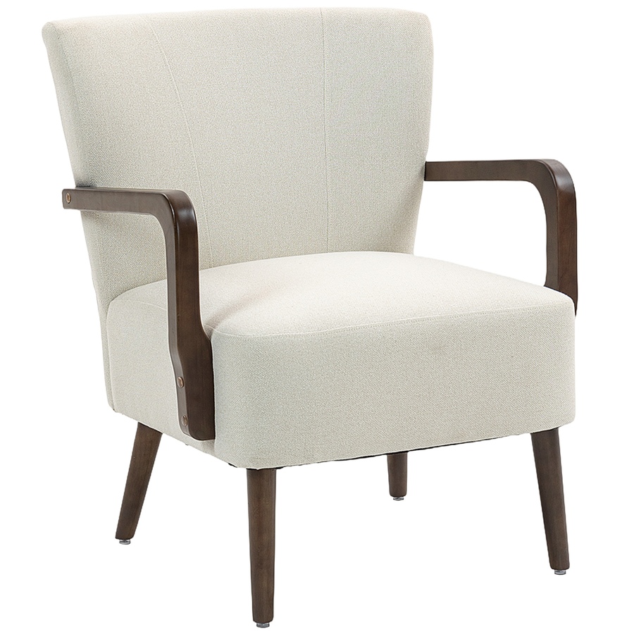 Image 919883_ST02.jpg, Product 919-883 / Price $139.99, HOMCOM Accent Chair, Linen Fabric Armchair with Wooden Legs from HOMCOM on TSC.ca's Home & Garden department
