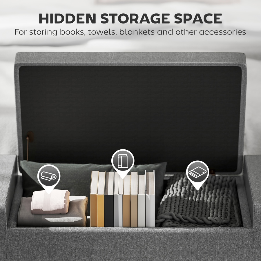 Image 919886_ALTMORE28.jpg, Product 919-886 / Price $129.99 - $149.99, HOMCOM Storage Bench, Ottoman Bench with Flip Top from HOMCOM on TSC.ca's Home & Garden department