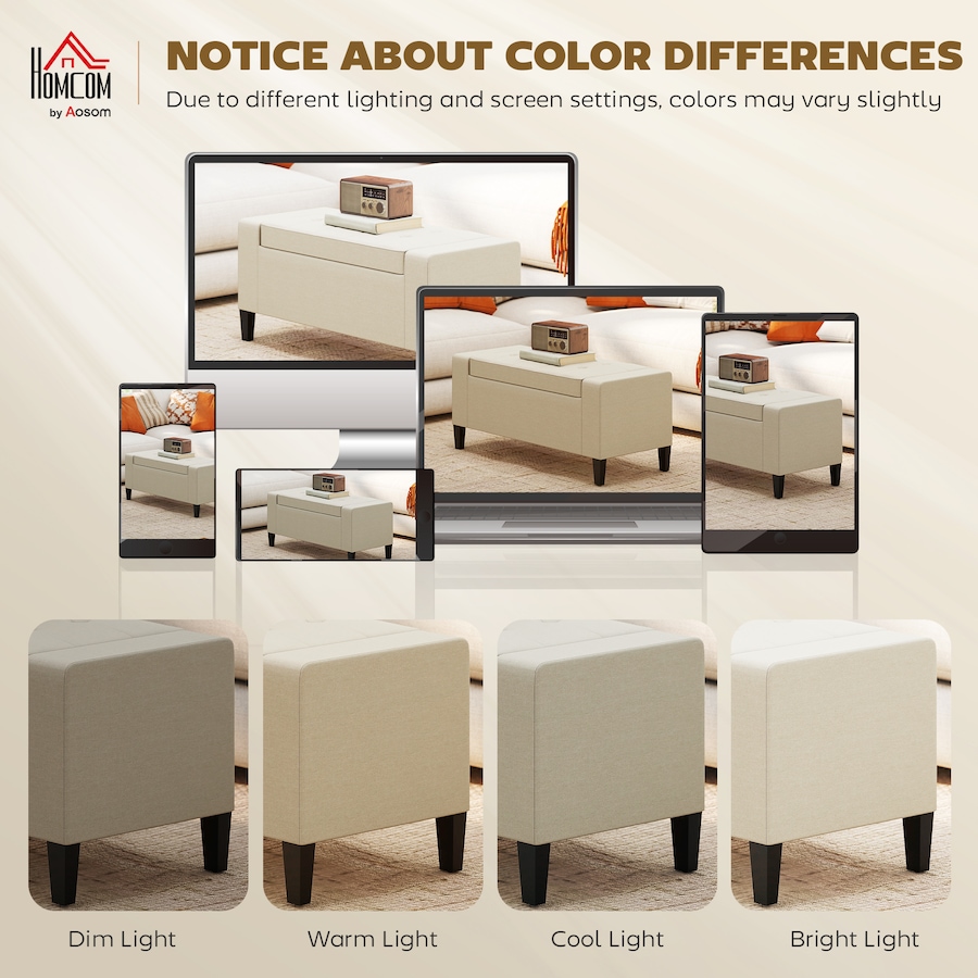 Image 919886_ALTMORE38.jpg, Product 919-886 / Price $129.99 - $149.99, HOMCOM Storage Bench, Ottoman Bench with Flip Top from HOMCOM on TSC.ca's Home & Garden department