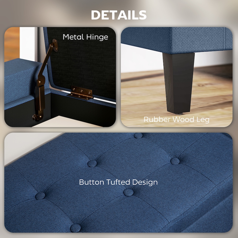 Image 919886_ALTMORE45.jpg, Product 919-886 / Price $129.99 - $149.99, HOMCOM Storage Bench, Ottoman Bench with Flip Top from HOMCOM on TSC.ca's Home & Garden department