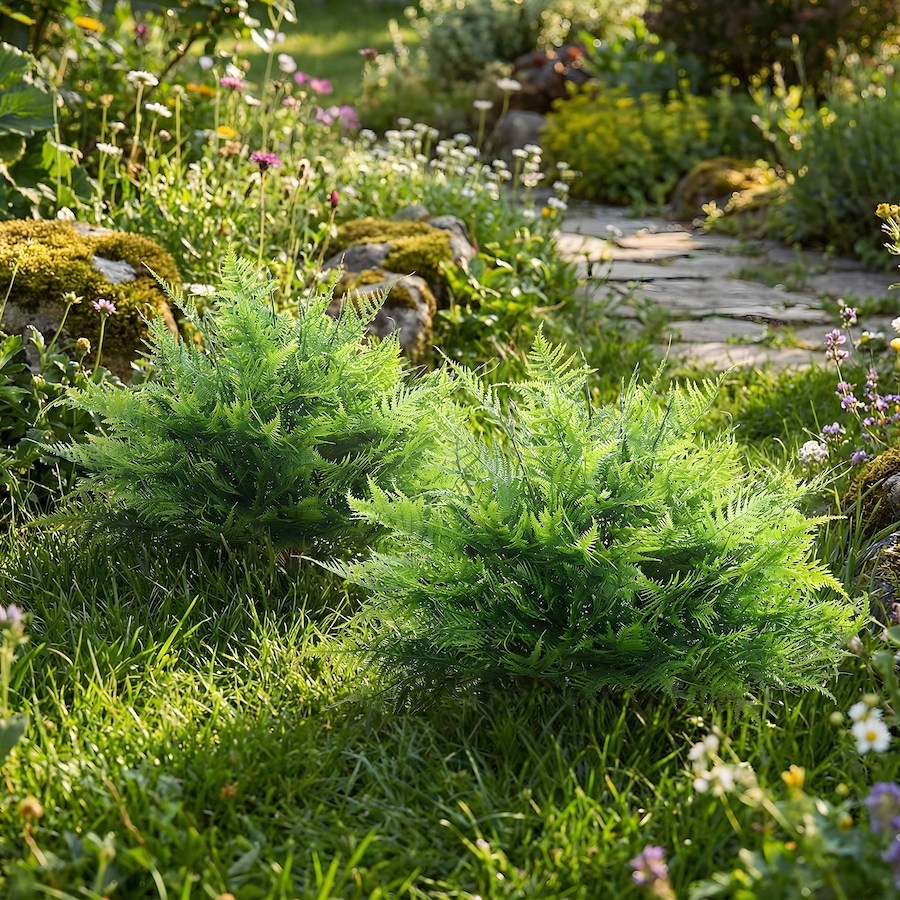 Image 919900_ALTMORE8.jpg, Product 919-900 / Price $64.99, HOMCOM Artificial Boston Ferns UV-Resistant , 23.6" Fake Plants, Green from HOMCOM on TSC.ca's Home & Garden department