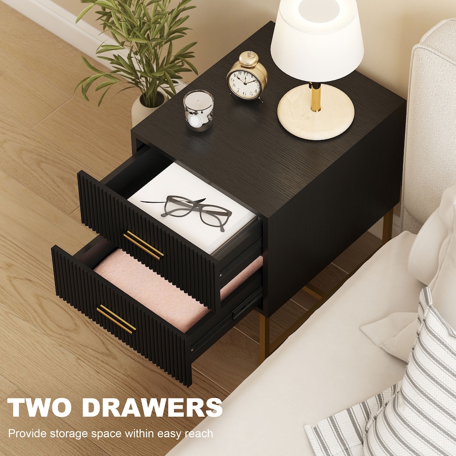 Image 919905_ALTMORE4.jpg, Product 919-905 / Price $152.99, HOMCOM Nightstands Set of 2 Bedside Tables with Drawers for Bedroom Black from HOMCOM on TSC.ca's Home & Garden department