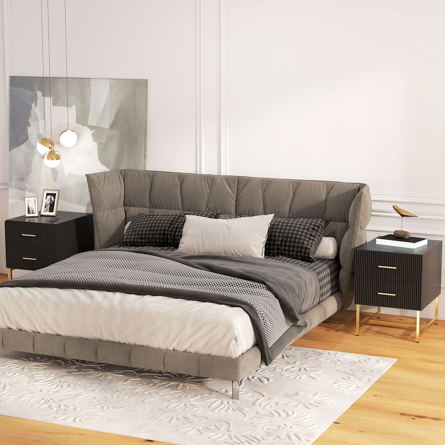 Image 919905_ALTMORE6.jpg, Product 919-905 / Price $152.99, HOMCOM Nightstands Set of 2 Bedside Tables with Drawers for Bedroom Black from HOMCOM on TSC.ca's Home & Garden department