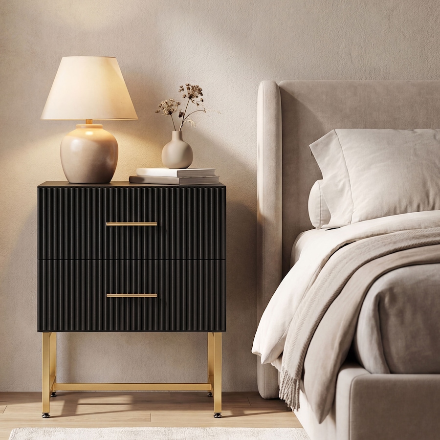 Image 919905_ALTMORE8.jpg, Product 919-905 / Price $152.99, HOMCOM Nightstands Set of 2 Bedside Tables with Drawers for Bedroom Black from HOMCOM on TSC.ca's Home & Garden department