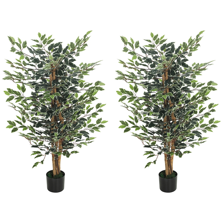 Image 921572.jpg, Product 921-572 / Price $76.99, HOMCOM 4.3FT Artificial Ficus Tree for Indoor Decoration from HOMCOM on TSC.ca's Home & Garden department