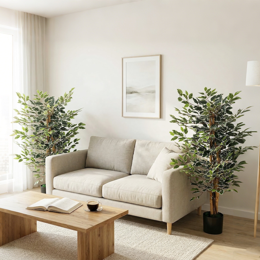 Image 921572_ALTMORE8.jpg, Product 921-572 / Price $76.99, HOMCOM 4.3FT Artificial Ficus Tree for Indoor Decoration from HOMCOM on TSC.ca's Home & Garden department