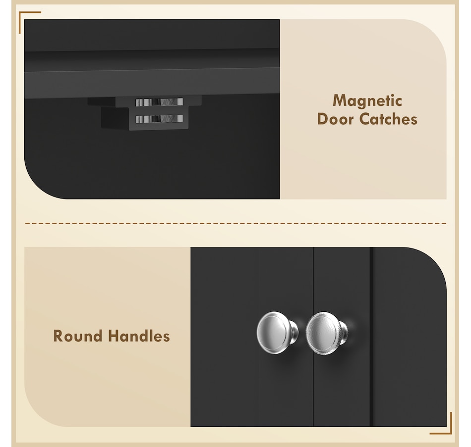 Image 921602_ALTMORE6.jpg, Product 921-602 / Price $249.99, HOMCOM 65" Kitchen Pantry Cabinet with Adjustable Shelves Spick Racks Black from HOMCOM on TSC.ca's Home & Garden department