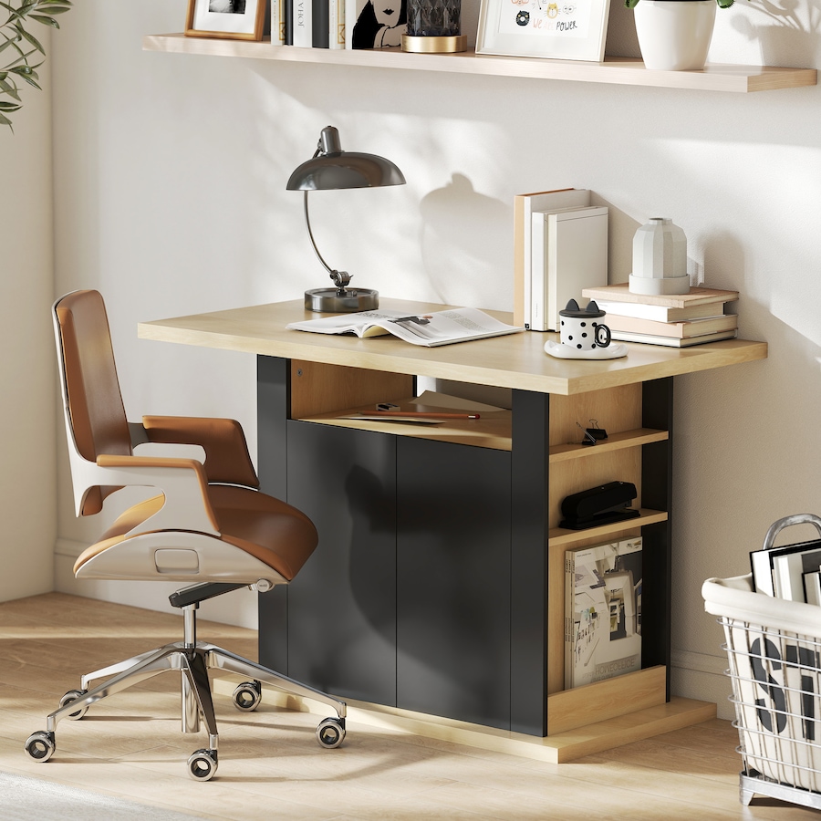 Image 921610_ALTMORE7.jpg, Product 921-610 / Price $194.99, HOMCOM Kitchen Island, Modern Dining Table with Storage Cabinet, Black from HOMCOM on TSC.ca's Home & Garden department