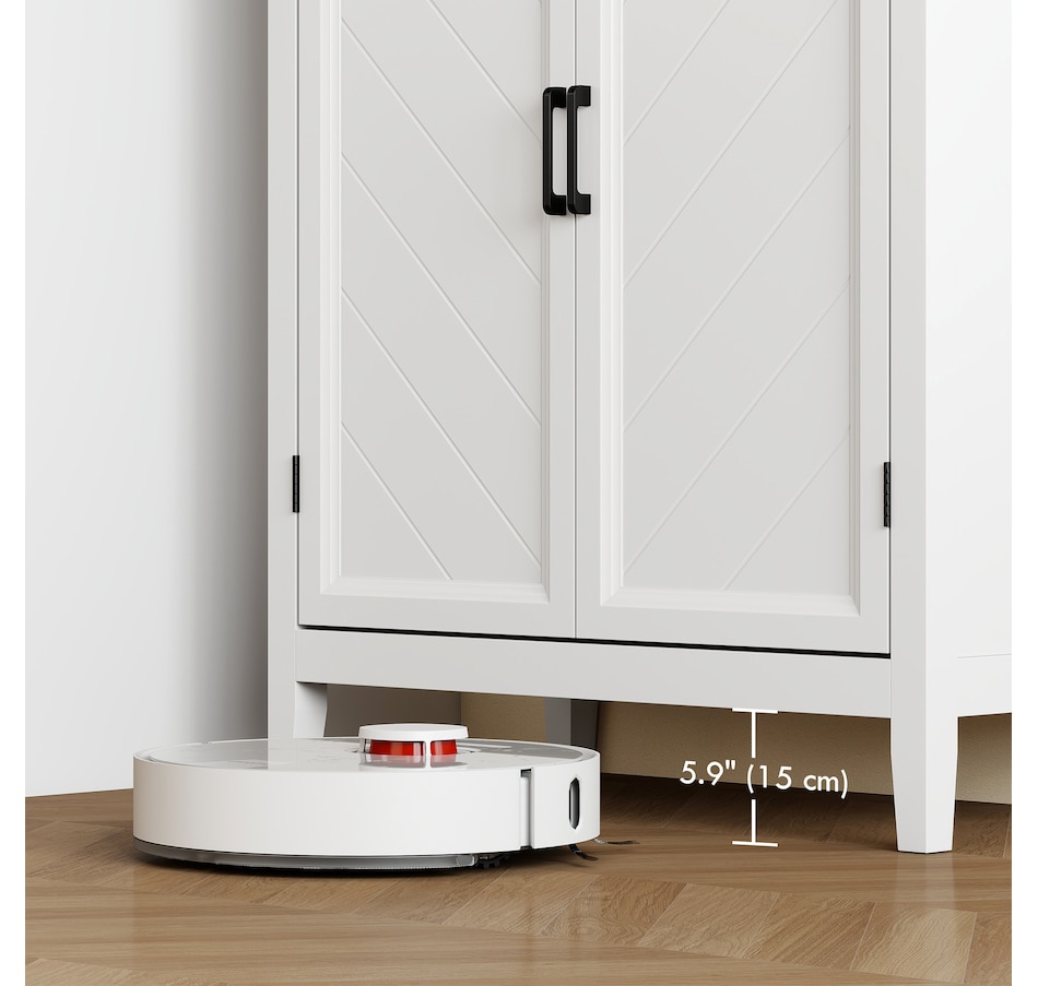 Image 921614_ALTMORE7.jpg, Product 921-614 / Price $269.99, HOMCOM Tall Kitchen Pantry with Chevron Doors and Adjustable Shelves White from HOMCOM on TSC.ca's Home & Garden department