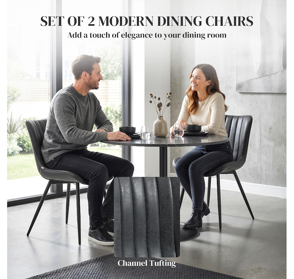 Image 921639_ALTMORE3.jpg, Product 921-639 / Price $164.99, HOMCOM Dining Chairs Set of 2, Upholstered Kitchen Chairs with Backrest from HOMCOM on TSC.ca's Home & Garden department
