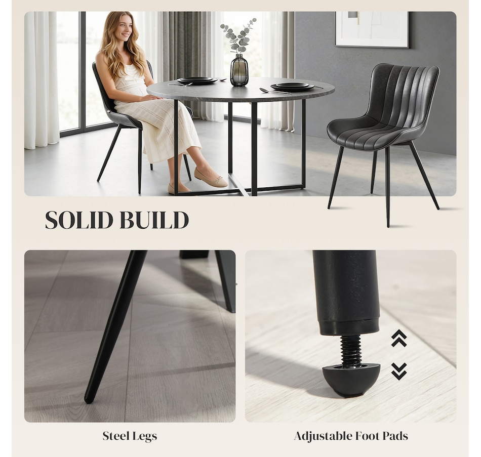 Image 921639_ALTMORE5.jpg, Product 921-639 / Price $164.99, HOMCOM Dining Chairs Set of 2, Upholstered Kitchen Chairs with Backrest from HOMCOM on TSC.ca's Home & Garden department