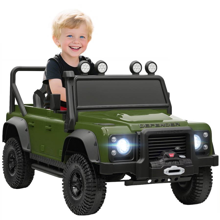 Image 922606.jpg, Product 922-606 / Price $189.99, Qaba Land Rover Licensed Kids Ride on Truck, 12V Ride on Toy, Dark Green from Qaba on TSC.ca's Toys & Hobbies department