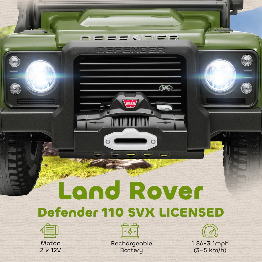 Image 922606_ALTMORE3.jpg, Product 922-606 / Price $189.99, Qaba Land Rover Licensed Kids Ride on Truck, 12V Ride on Toy, Dark Green from Qaba on TSC.ca's Toys & Hobbies department