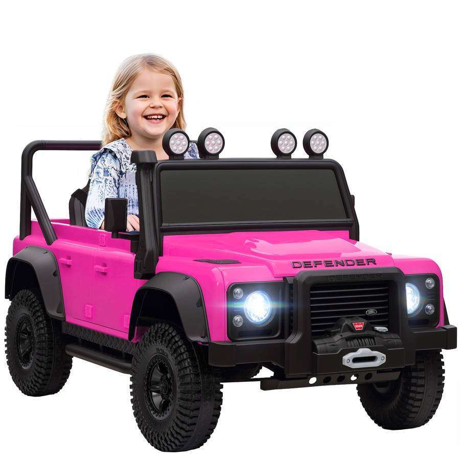 Image 922611.jpg, Product 922-611 / Price $159.99, Qaba Land Rover Licensed Kids Ride on RC Car, 12V Toddler Ride on Toy Jeep Truck, Gift for Boys & Girls, Pink from Qaba on TSC.ca's Toys & Hobbies department
