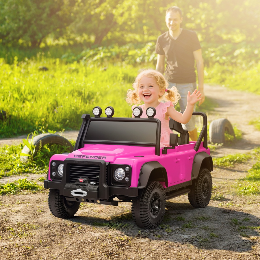 Image 922611_ALTMORE1.jpg, Product 922-611 / Price $159.99, Qaba Land Rover Licensed Kids Ride on RC Car, 12V Toddler Ride on Toy Jeep Truck, Gift for Boys & Girls, Pink from Qaba on TSC.ca's Toys & Hobbies department