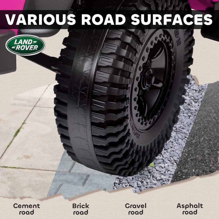 Image 922611_ALTMORE6.jpg, Product 922-611 / Price $159.99, Qaba Land Rover Licensed Kids Ride on RC Car, 12V Toddler Ride on Toy Jeep Truck, Gift for Boys & Girls, Pink from Qaba on TSC.ca's Toys & Hobbies department