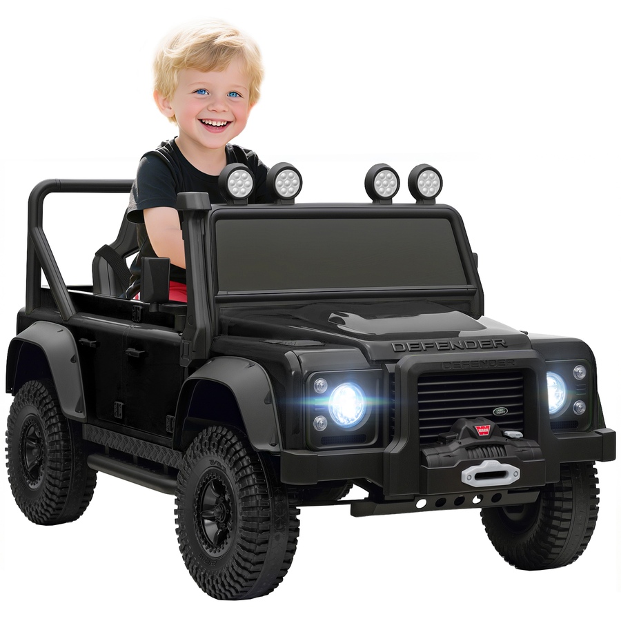 Image 922613.jpg, Product 922-613 / Price $159.99, Qaba Land Rover Licensed Kids Ride on RC Car, 12V Toddler Ride on Toy Jeep Truck, Gift for Boys & Girls, Black from Qaba on TSC.ca's Toys & Hobbies department