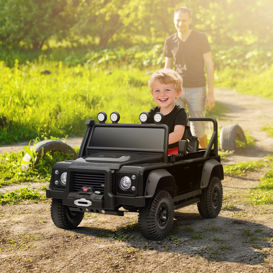 Image 922613_ALTMORE1.jpg, Product 922-613 / Price $159.99, Qaba Land Rover Licensed Kids Ride on RC Car, 12V Toddler Ride on Toy Jeep Truck, Gift for Boys & Girls, Black from Qaba on TSC.ca's Toys & Hobbies department
