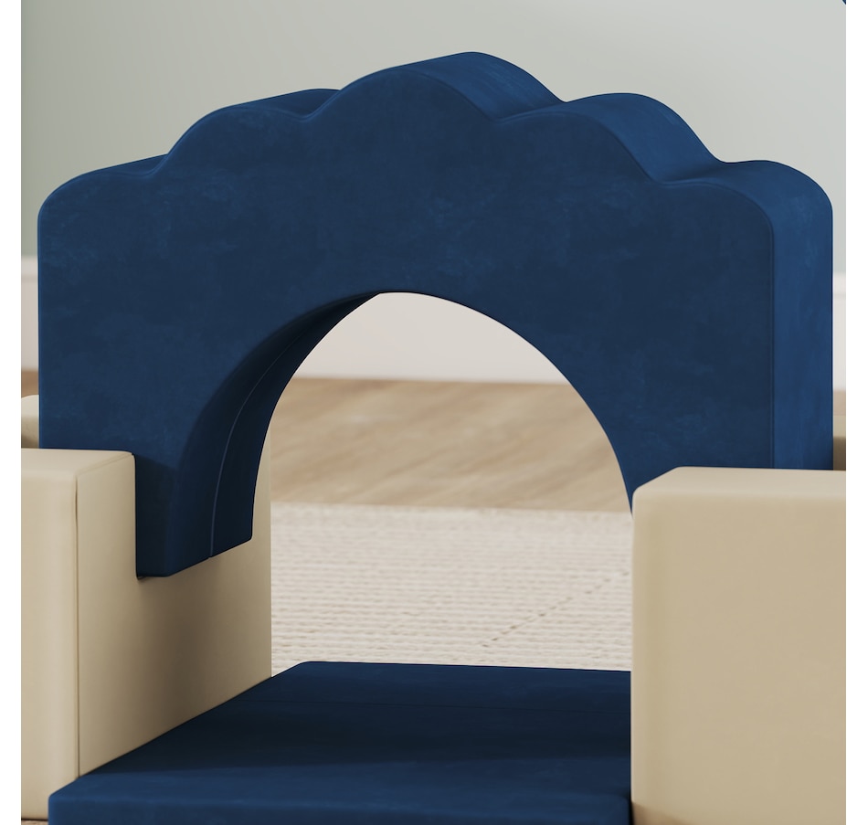 Image 922614_ALTMORE7.jpg, Product 922-614 / Price $135.99, Qaba 7-Piece Baby Soft Play Set, Foam Climbing Blocks Set, Navy Blue from Qaba on TSC.ca's Home & Garden department