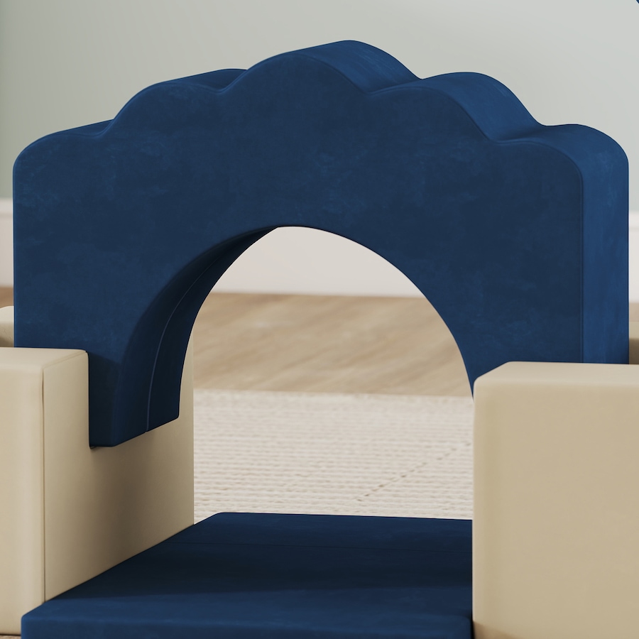Image 922614_ALTMORE7.jpg, Product 922-614 / Price $119.99, Qaba 7-Piece Baby Soft Play Set, Foam Climbing Blocks Set, Navy Blue from Qaba on TSC.ca's Home & Garden department